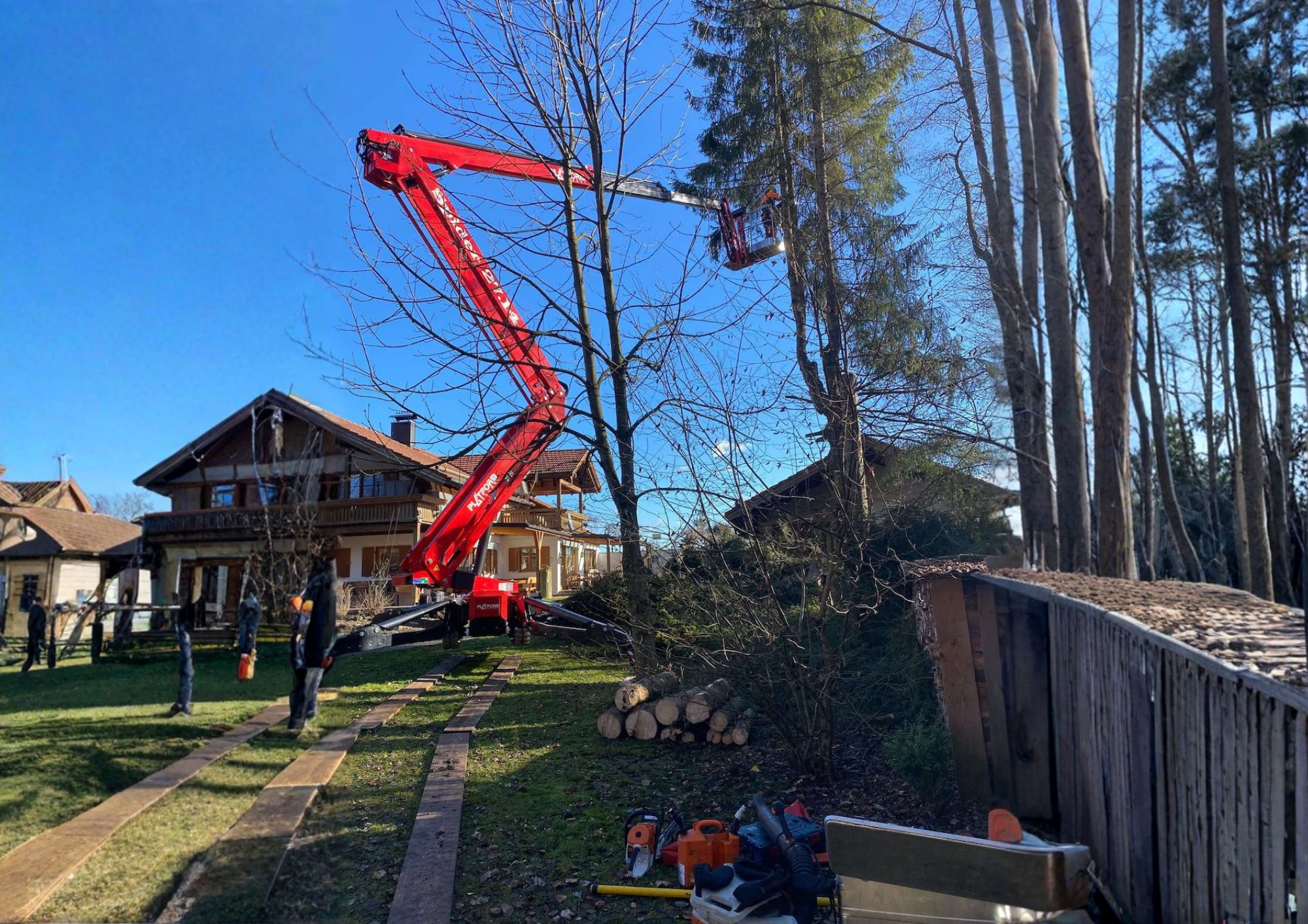 Spider27.14 von Platform Basket im Bauschnitt-Einsatz