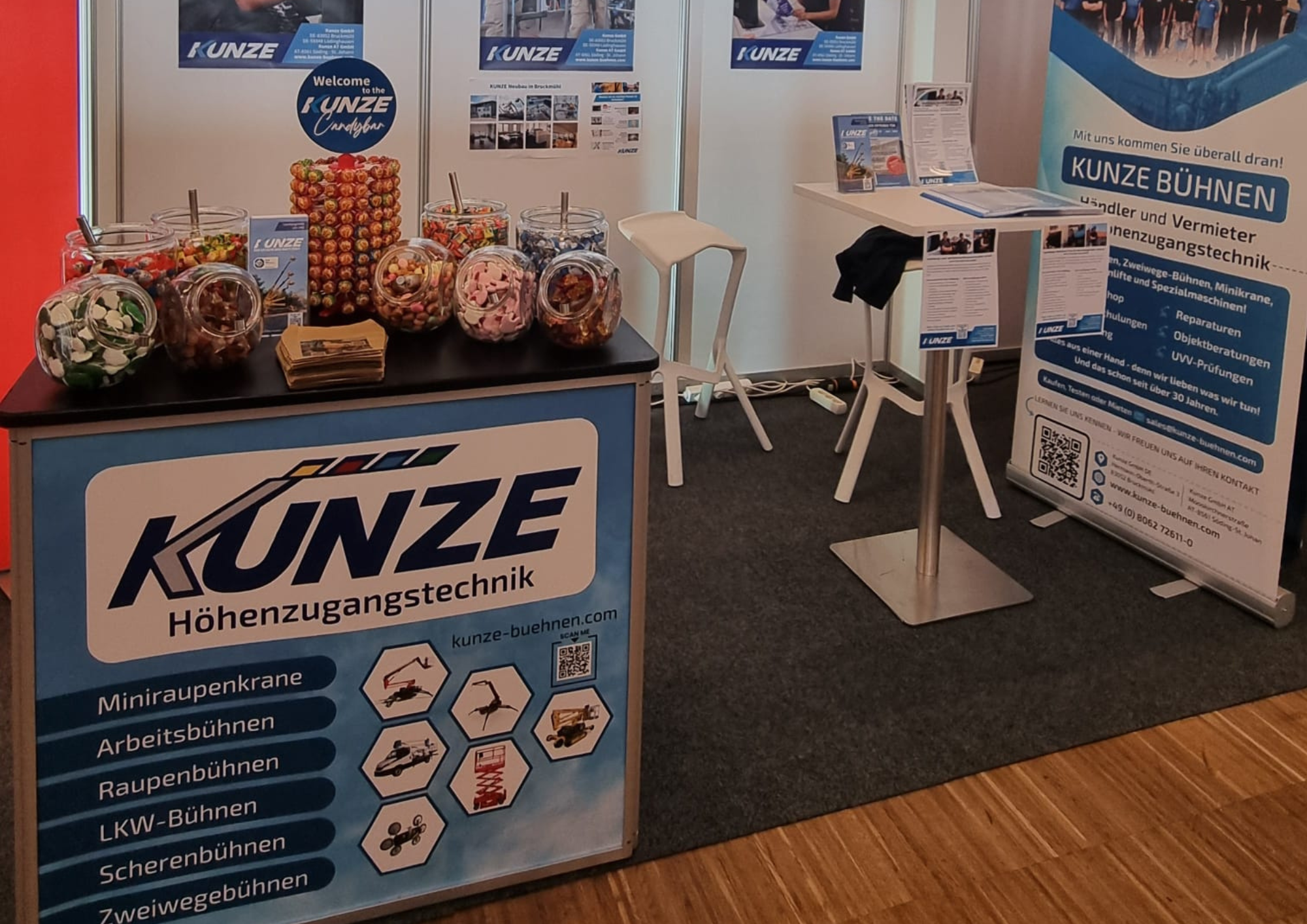 Stand bei der IHK Jobfit! von der KUNZE GmbH